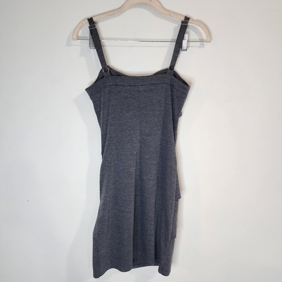 Nu By Marc Anthony Pleated Gathered Side Women Small Mini Grey Night Out Dress - Picture 6 of 6